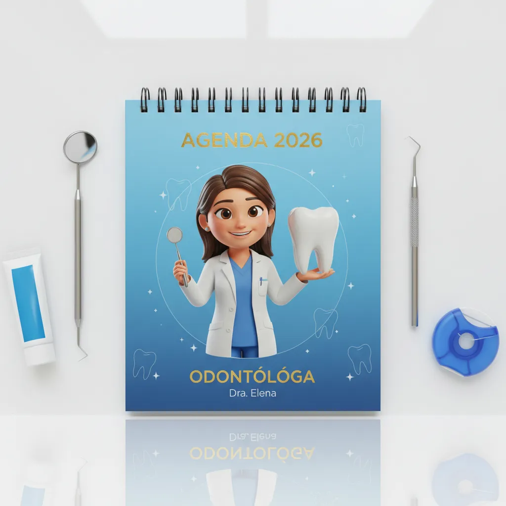 agenda odontólogo personalizada kaori diseño profesional