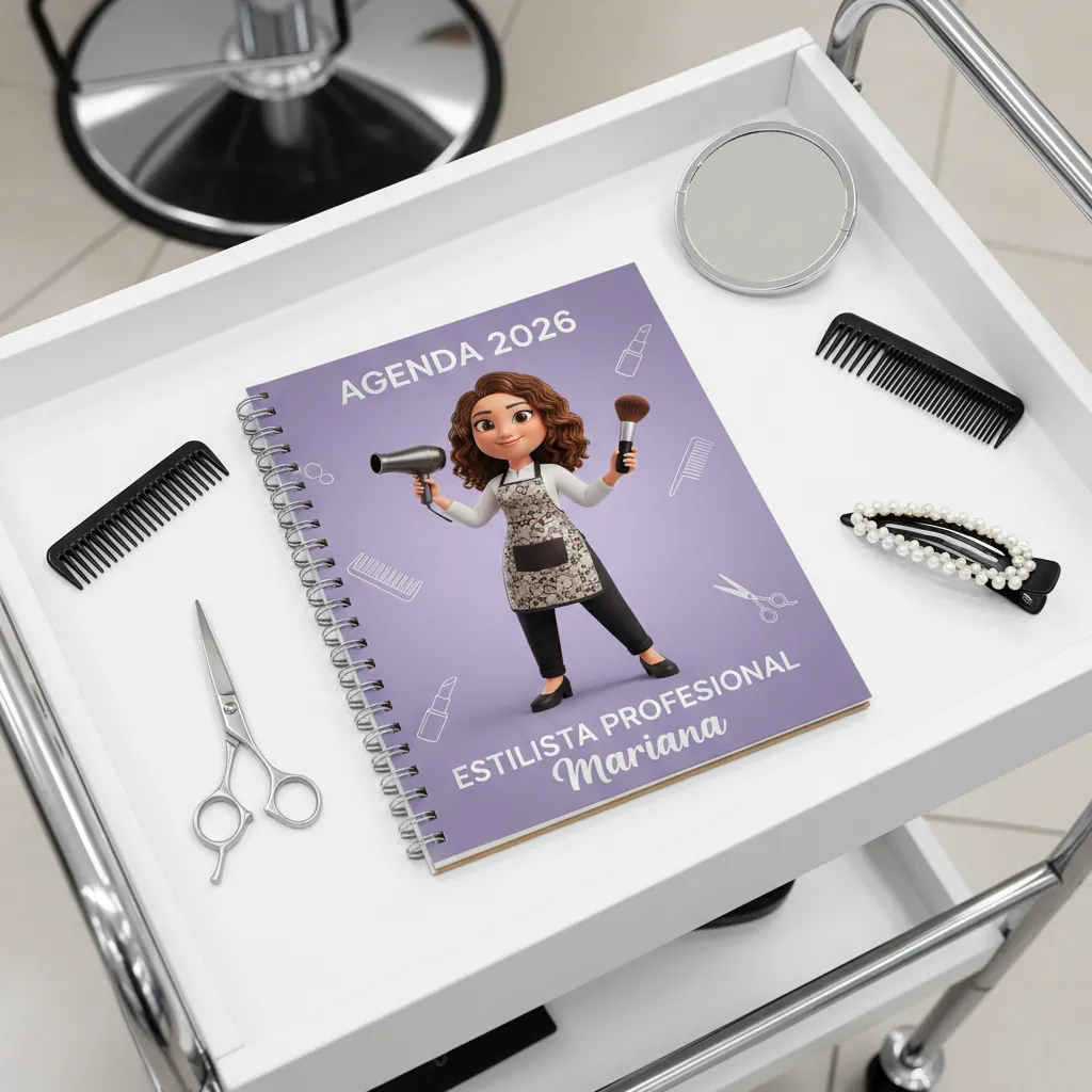 agenda personalizada para manicurista regalo personalizado para manicurista